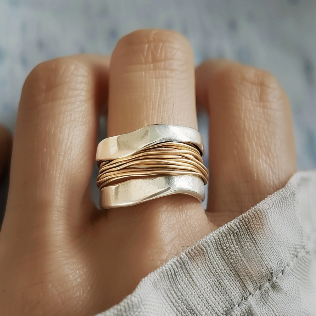 Garance | Bague en Fil d’Or Argenté