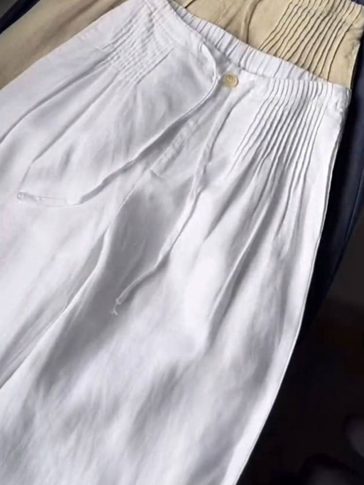 Ingrid | Pantalon Ample à Taille Élastique pour Femme