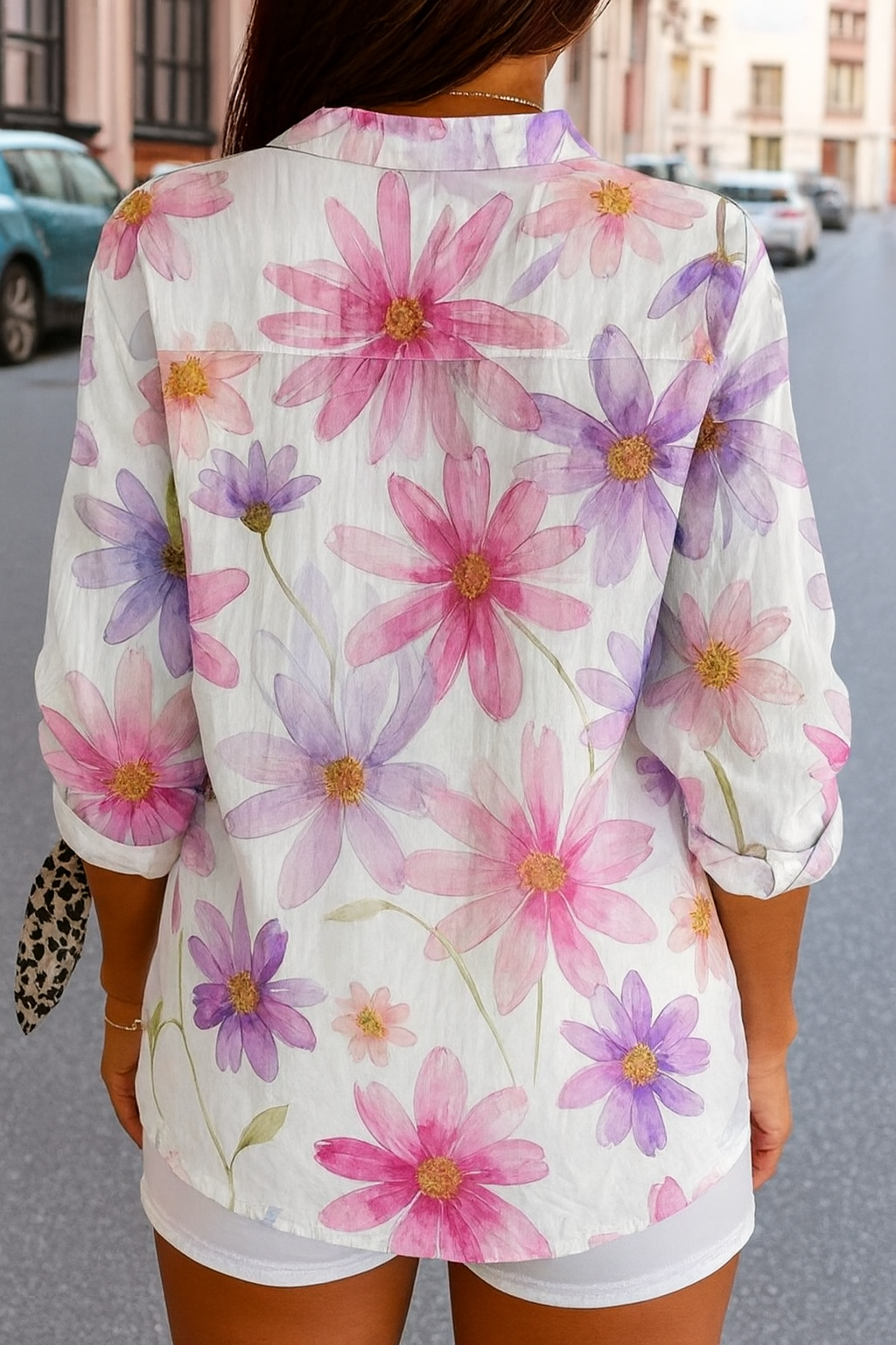 Jocelyn | Chemise Légère Élégante à Motif Fleuri pour Femme