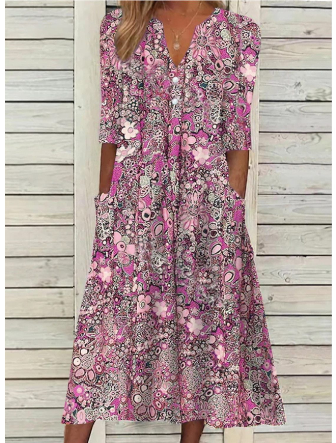 Alexia | Robe bohème à fleurs pour femme
