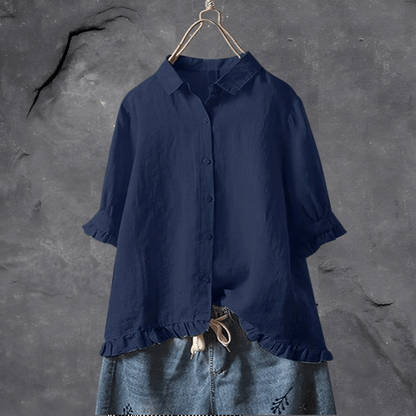 Amalia | Blouse boutonnée à volants pour femme