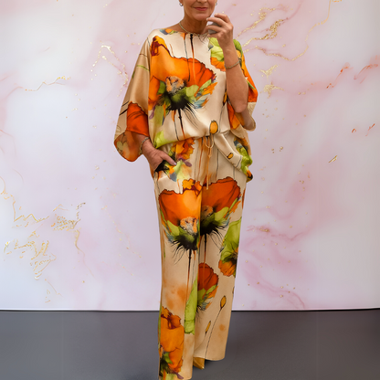 Hyacinthe | Ensemble Fluide à Imprimé Floral pour Femme