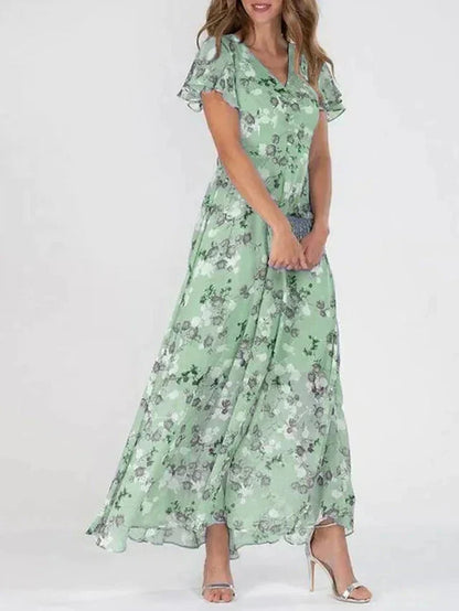 Stella | Robe longue fluide à fleurs pour femme