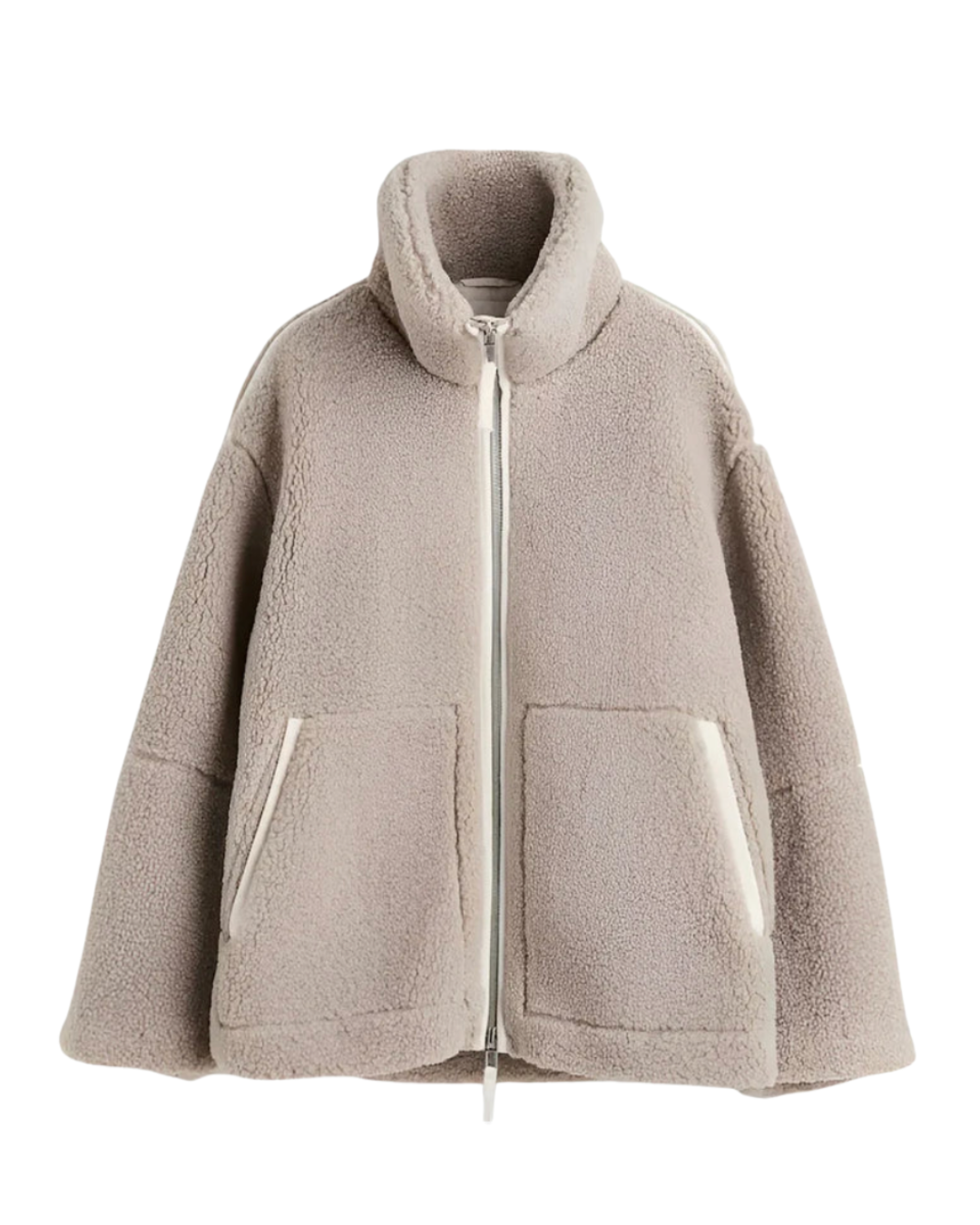 Blanche | Veste Polaire Zippée Douce et Cocooning