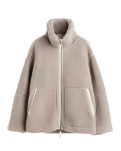 Blanche | Veste Polaire Zippée Douce et Cocooning