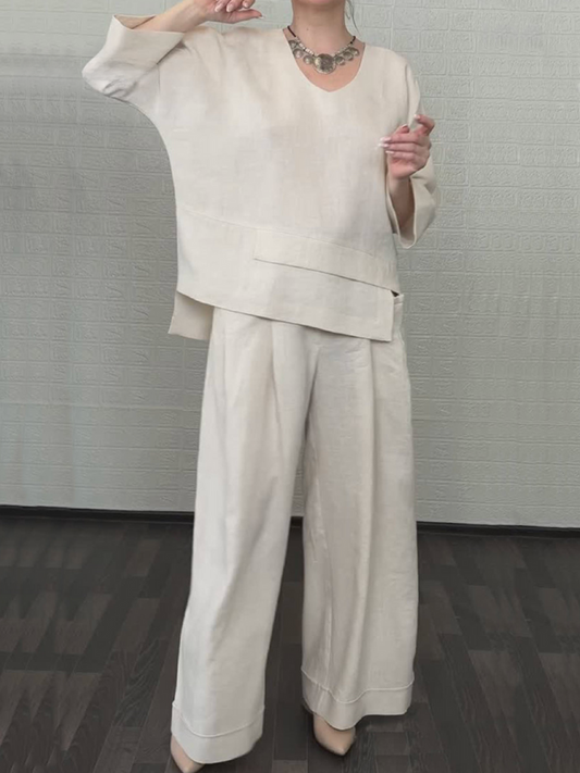 Lorène | Ensemble ample à manches trois-quarts pour femme