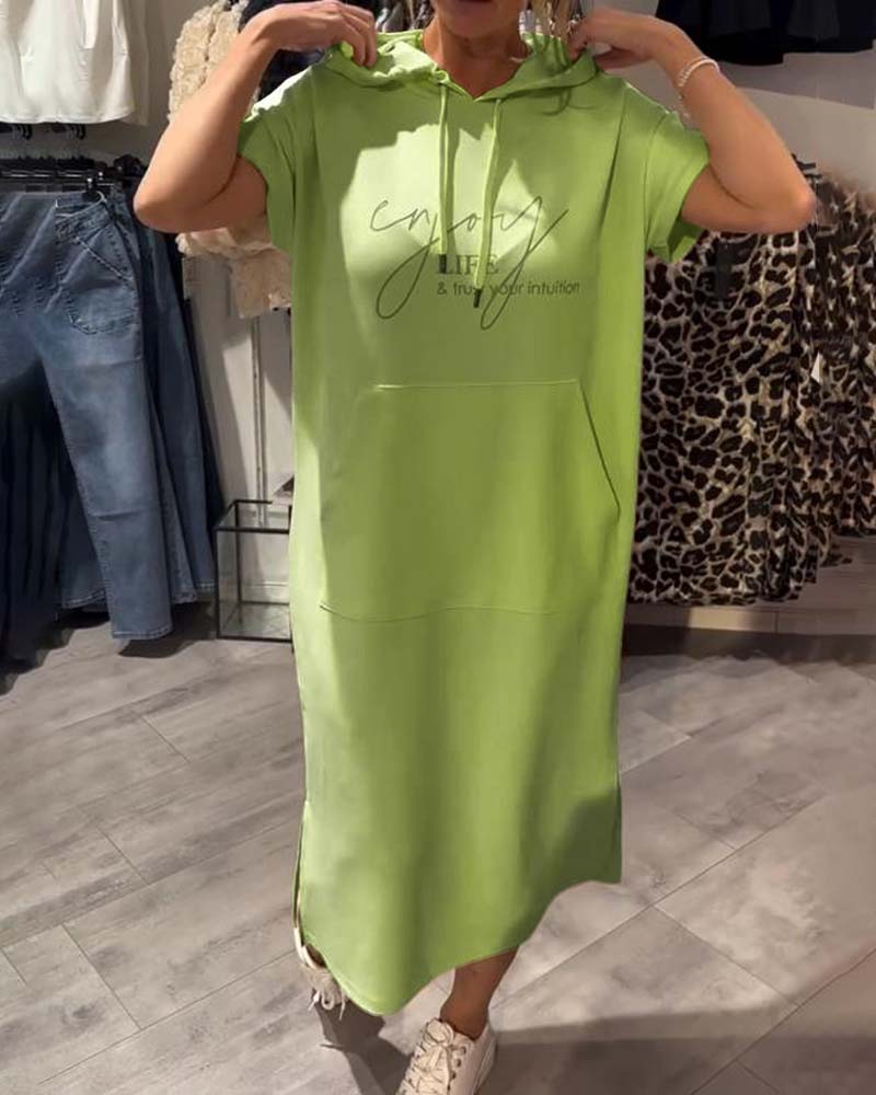 Émy | Robe sweat à capuche décontractée