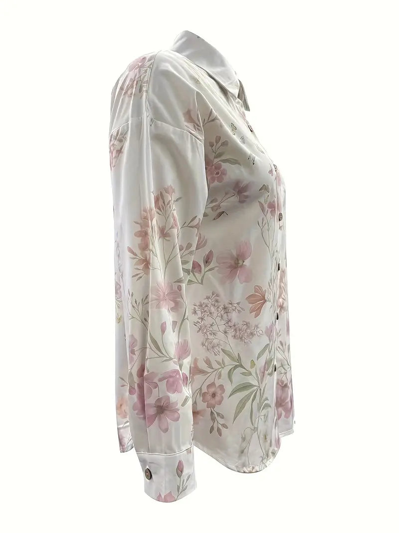 Laurie | Chemise ample à motif floral pour femme