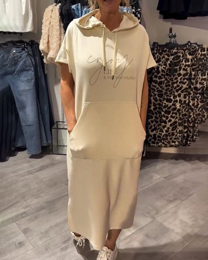 Émy | Robe sweat à capuche décontractée