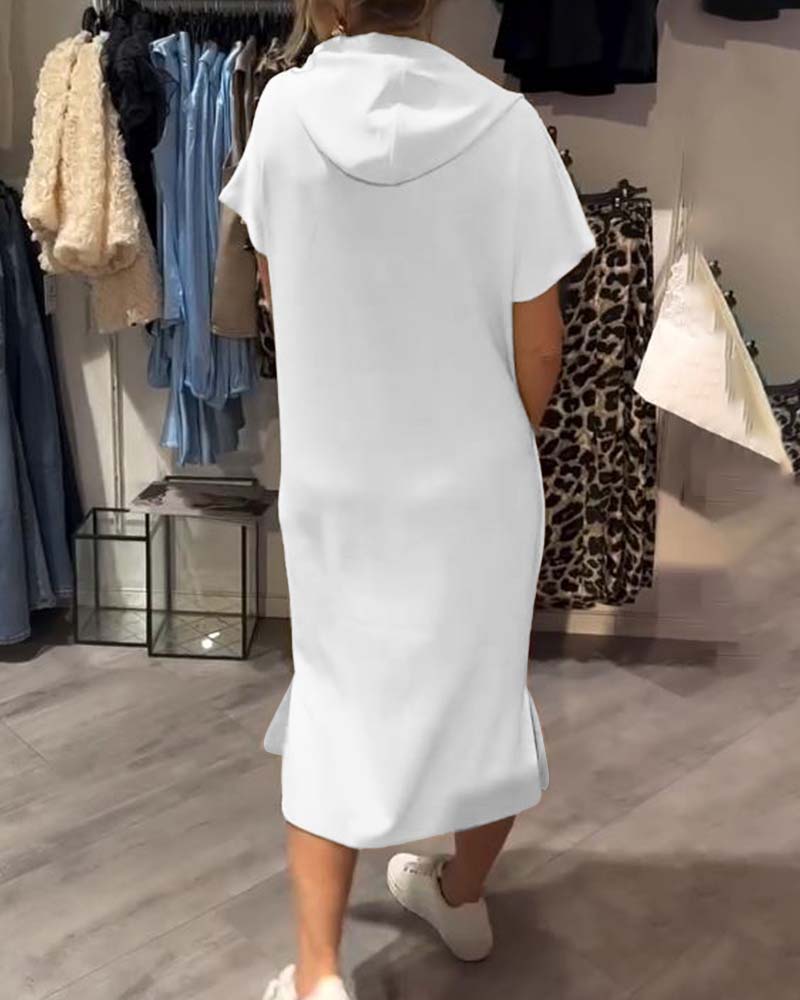 Émy | Robe sweat à capuche décontractée