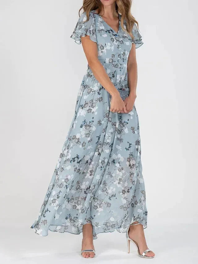 Stella | Robe longue fluide à fleurs pour femme