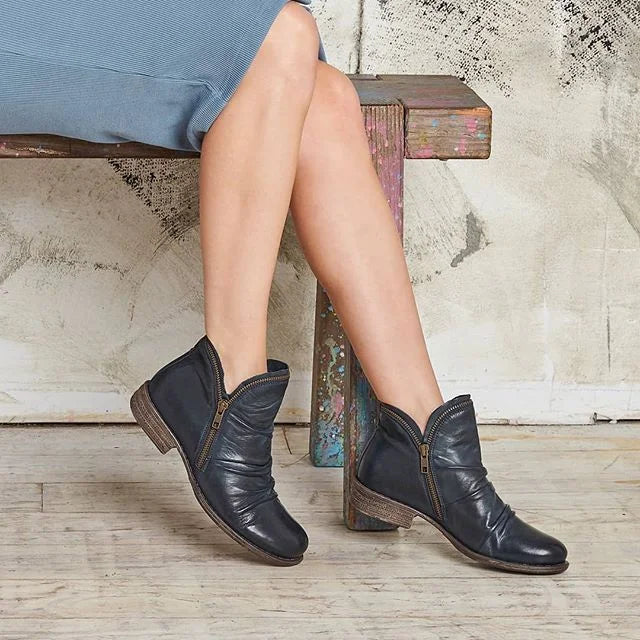 Perle | Bottines Orthopédiques Élégantes à Fermeture Éclair
