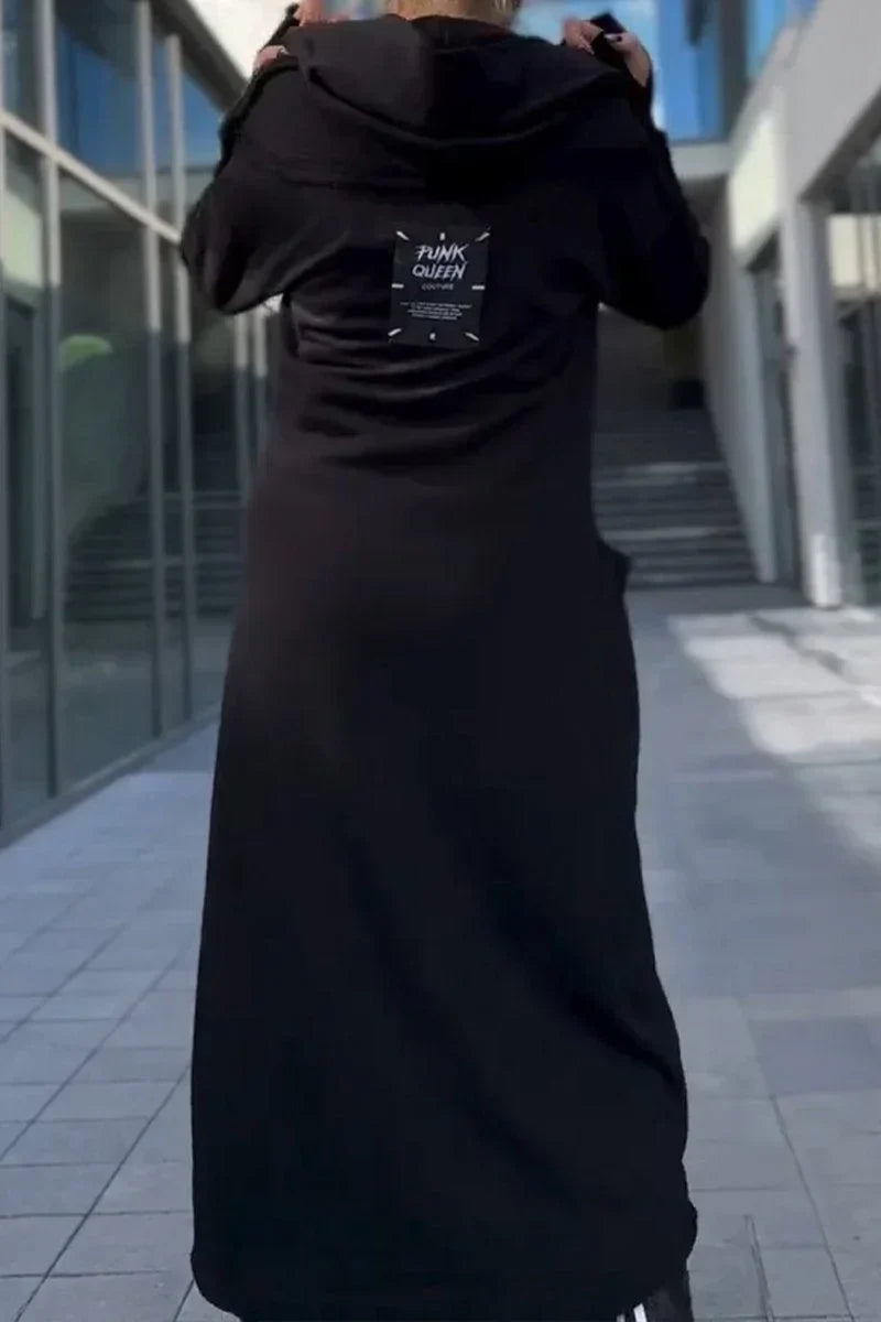 Pascaline | Élégant Long Hoodie Zippé pour Femmes