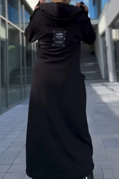 Pascaline | Élégant Long Hoodie Zippé pour Femmes