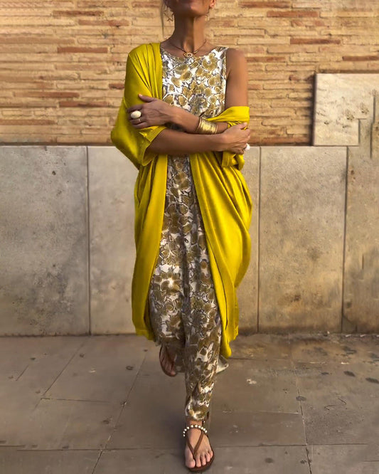 Liliana | Combinaison fluide à imprimé floral et coupe ample