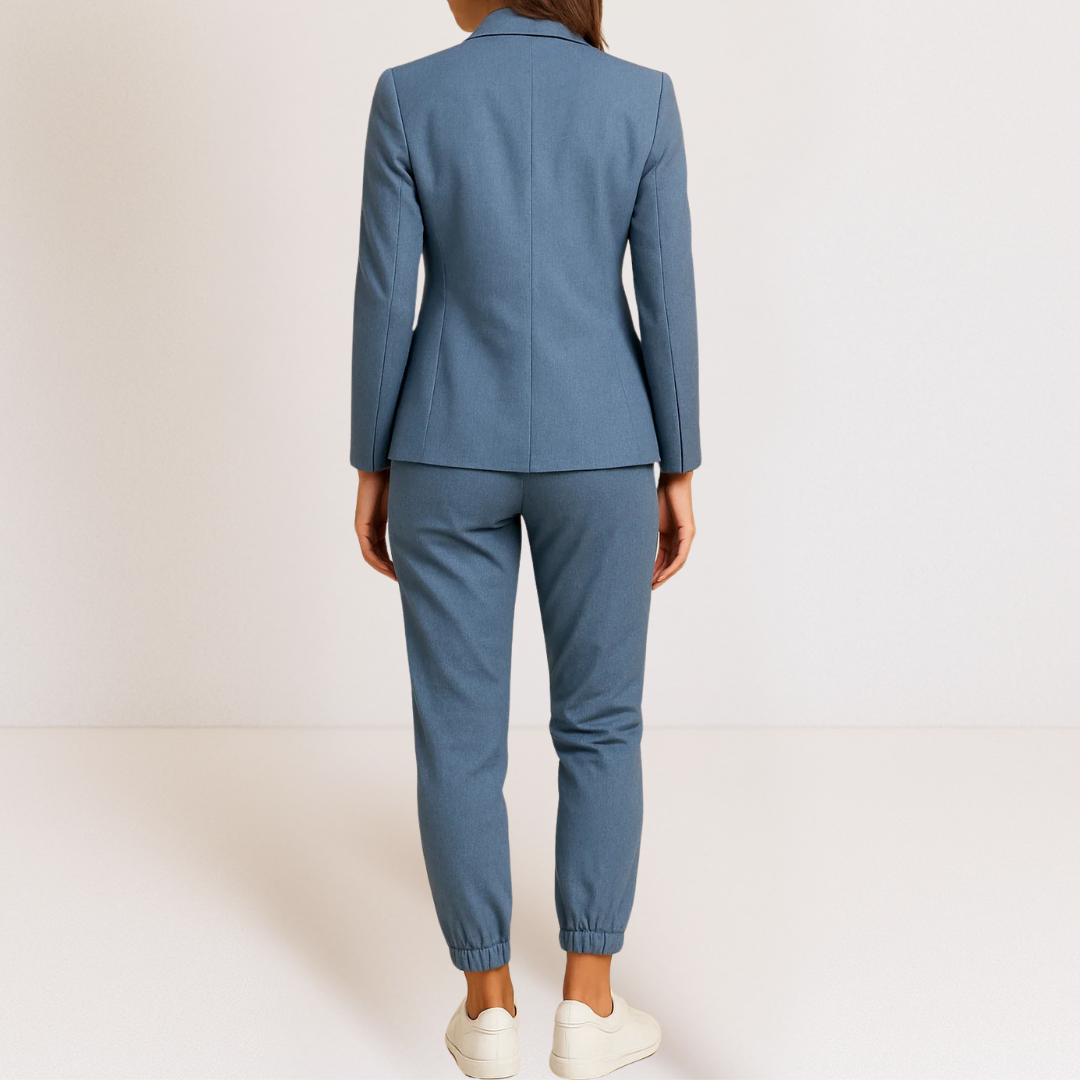 Clotilde | Ensemble Femme Décontracté Chic avec Blazer et Pantalon Ajusté