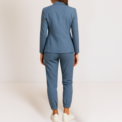 Clotilde | Ensemble Femme Décontracté Chic avec Blazer et Pantalon Ajusté