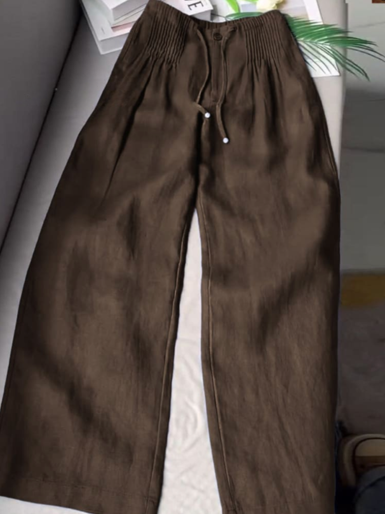 Ingrid | Pantalon Ample à Taille Élastique pour Femme