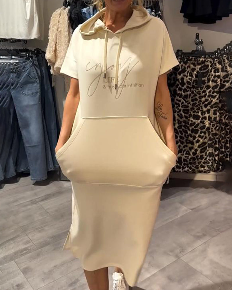 Émy | Robe sweat à capuche décontractée