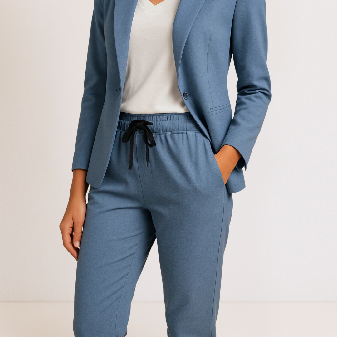 Clotilde | Ensemble Femme Décontracté Chic avec Blazer et Pantalon Ajusté
