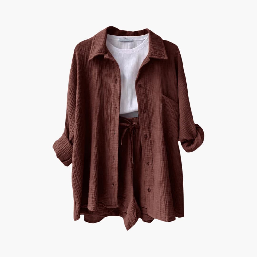 Miriam | Ensemble décontracté texturé pour femme