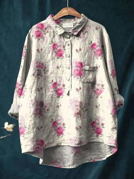 Camélia | Chemise légère à motif floral pour femme