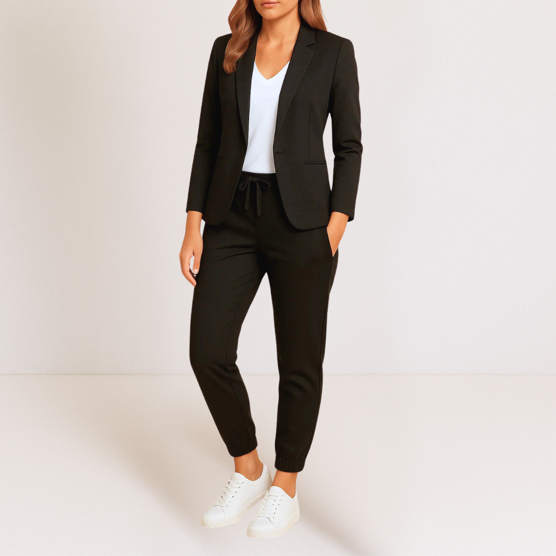Clotilde | Ensemble Femme Décontracté Chic avec Blazer et Pantalon Ajusté