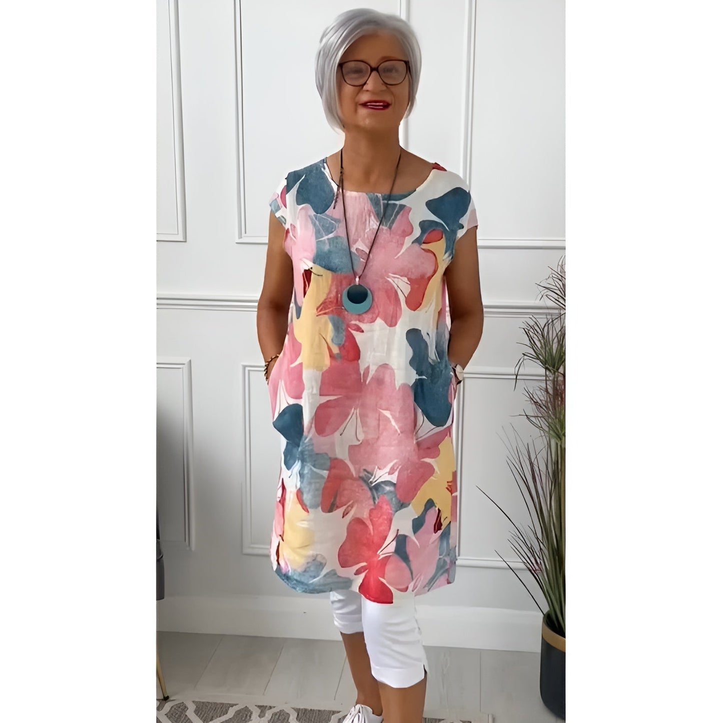 Dina | Robe ample à imprimé floral pour femme