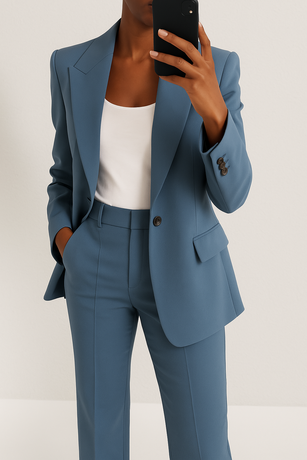Géraldine | Ensemble Pantalon avec Blazer Classique pour Femme