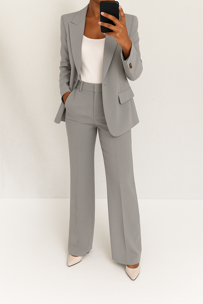 Géraldine | Ensemble Pantalon avec Blazer Classique pour Femme