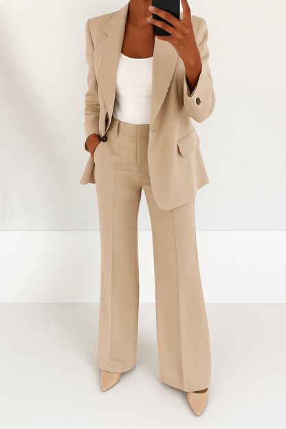 Géraldine | Ensemble Pantalon avec Blazer Classique pour Femme