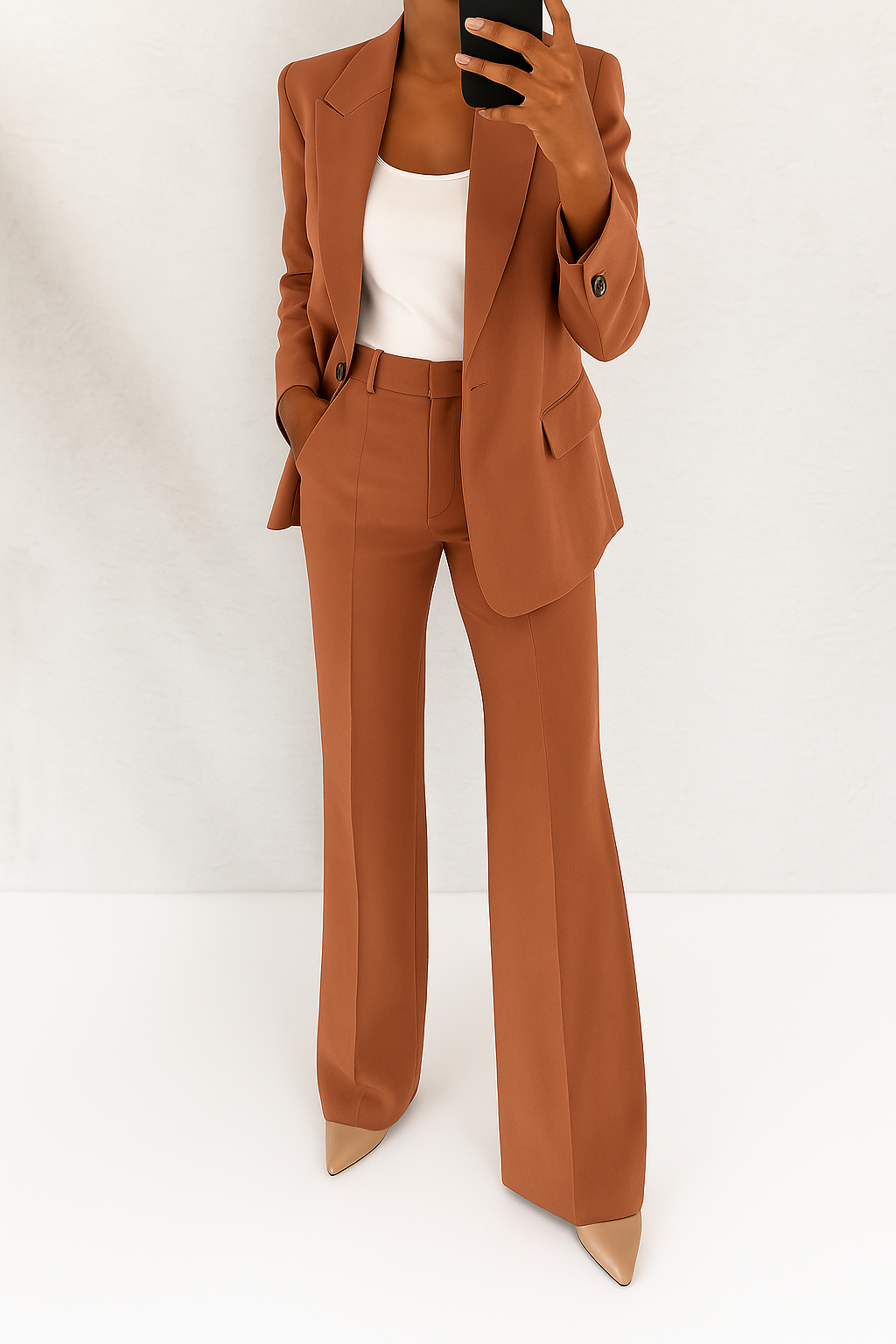 Géraldine | Ensemble Pantalon avec Blazer Classique pour Femme