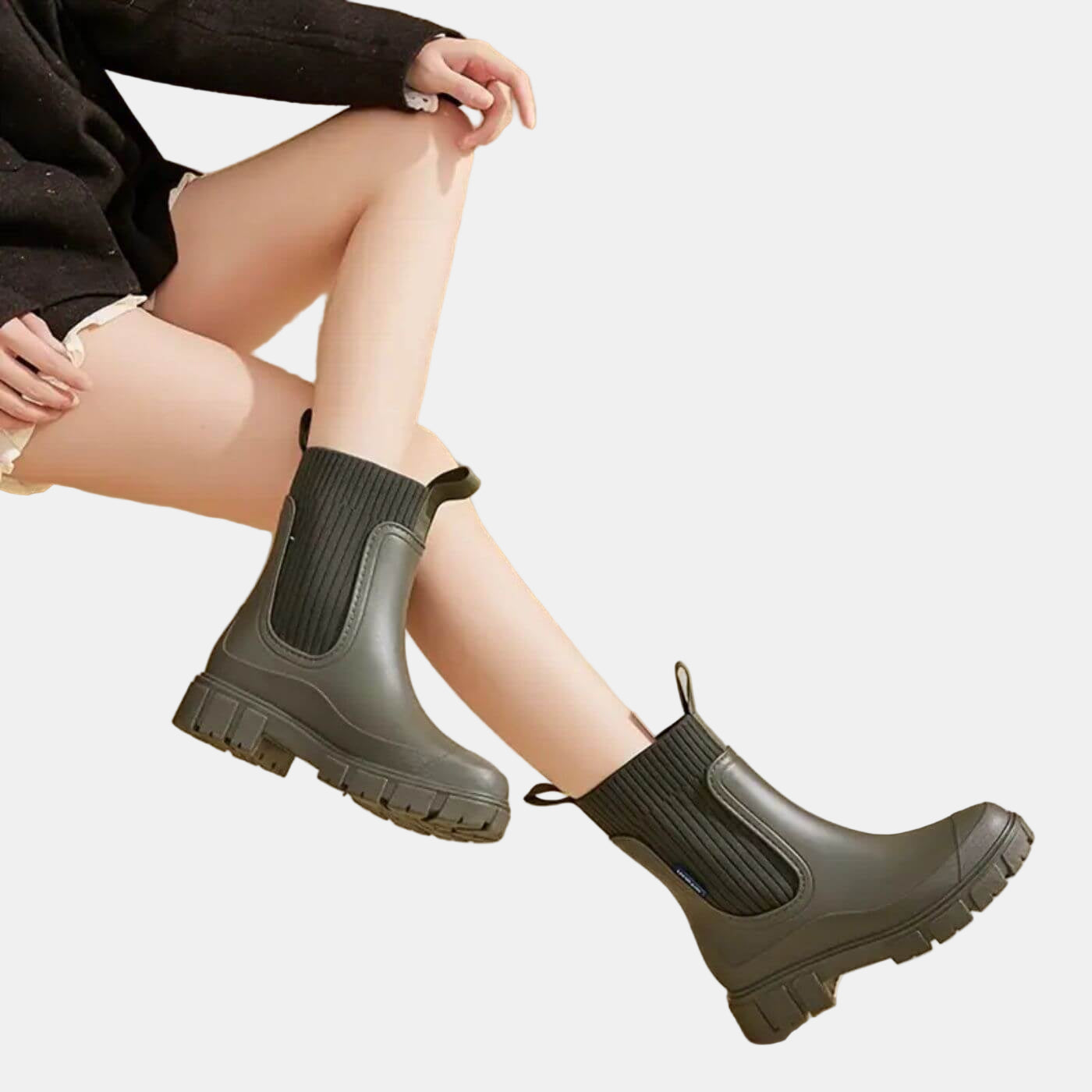 Annelise | Bottines Imperméables à Semelle Robuste et Tige Élastique