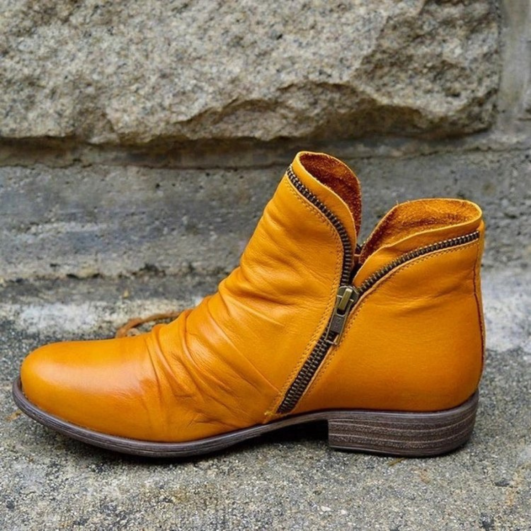 Perle | Bottines Orthopédiques Élégantes à Fermeture Éclair