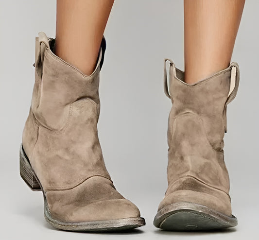 Ophira | Bottines Western en Daim pour Femme