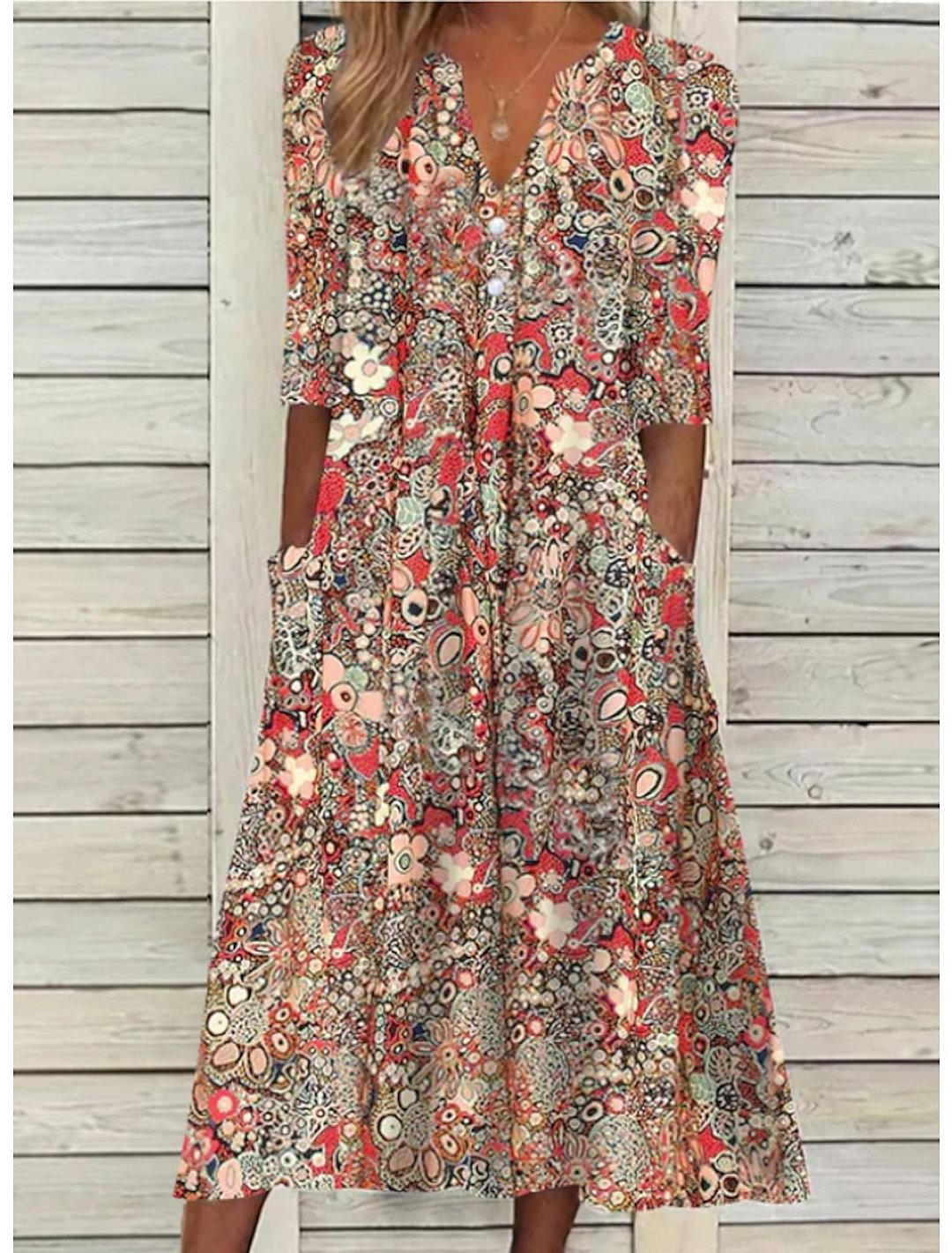Alexia | Robe bohème à fleurs pour femme