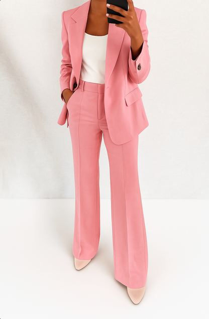 Géraldine | Ensemble Pantalon avec Blazer Classique pour Femme