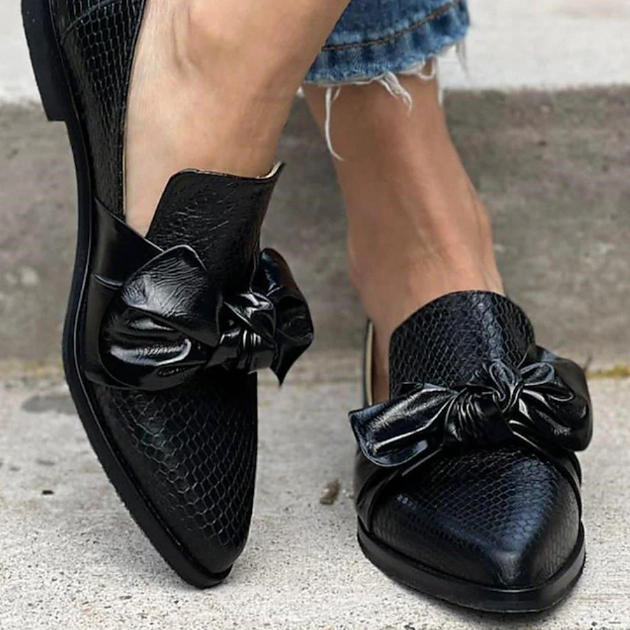 Angéline | Mocassins Élégants avec Nœud Décoratif