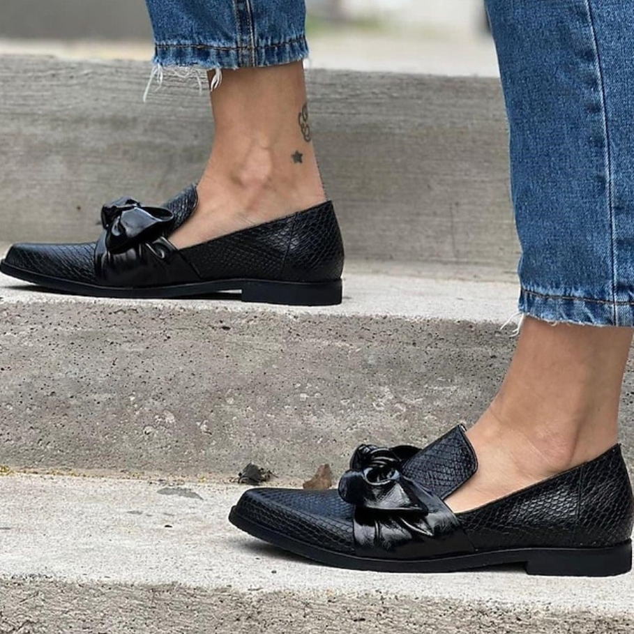 Angéline | Mocassins Élégants avec Nœud Décoratif