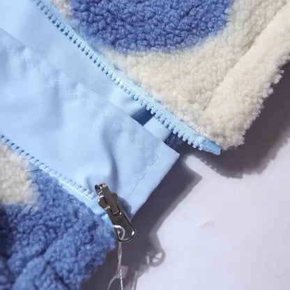 Murielle | Veste Douce Réversible à Motif Cœur pour Femme