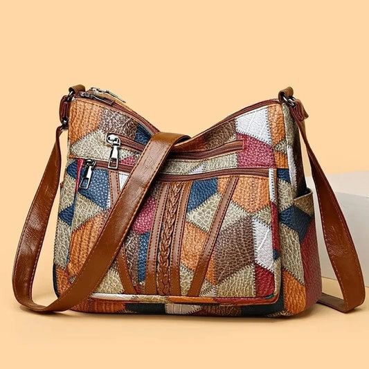 Henriette | Sac Bandoulière Élégant en Patchwork pour Femme