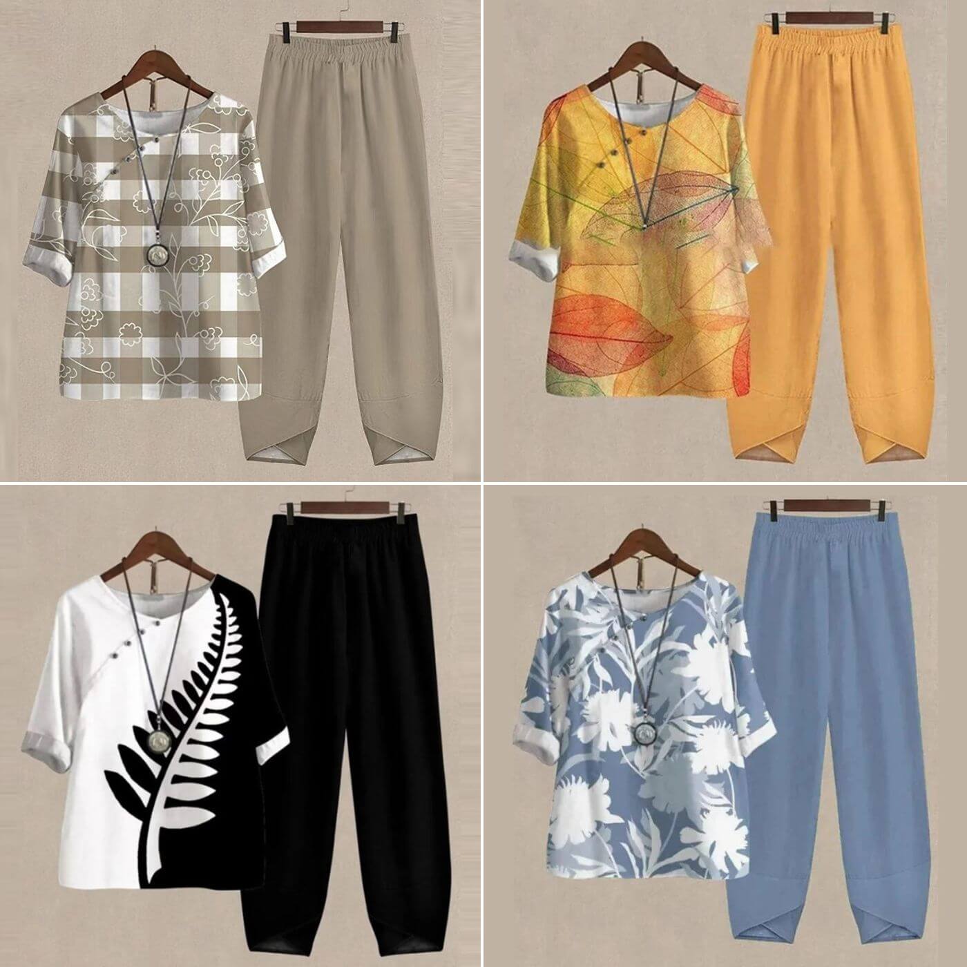 Hilde | Ensemble ample à motif pour femme