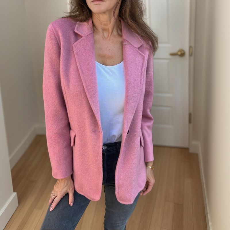 Charly | Blazer doux à fermeture boutonnée