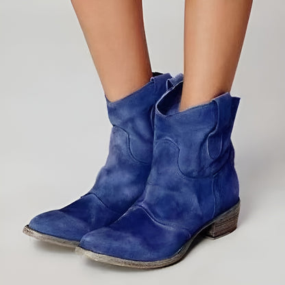 Ophira | Bottines Western en Daim pour Femme