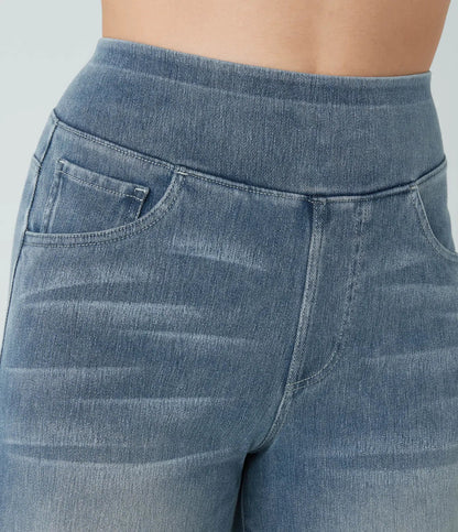 Isaline | Jean évasé taille haute à jambes larges pour femme