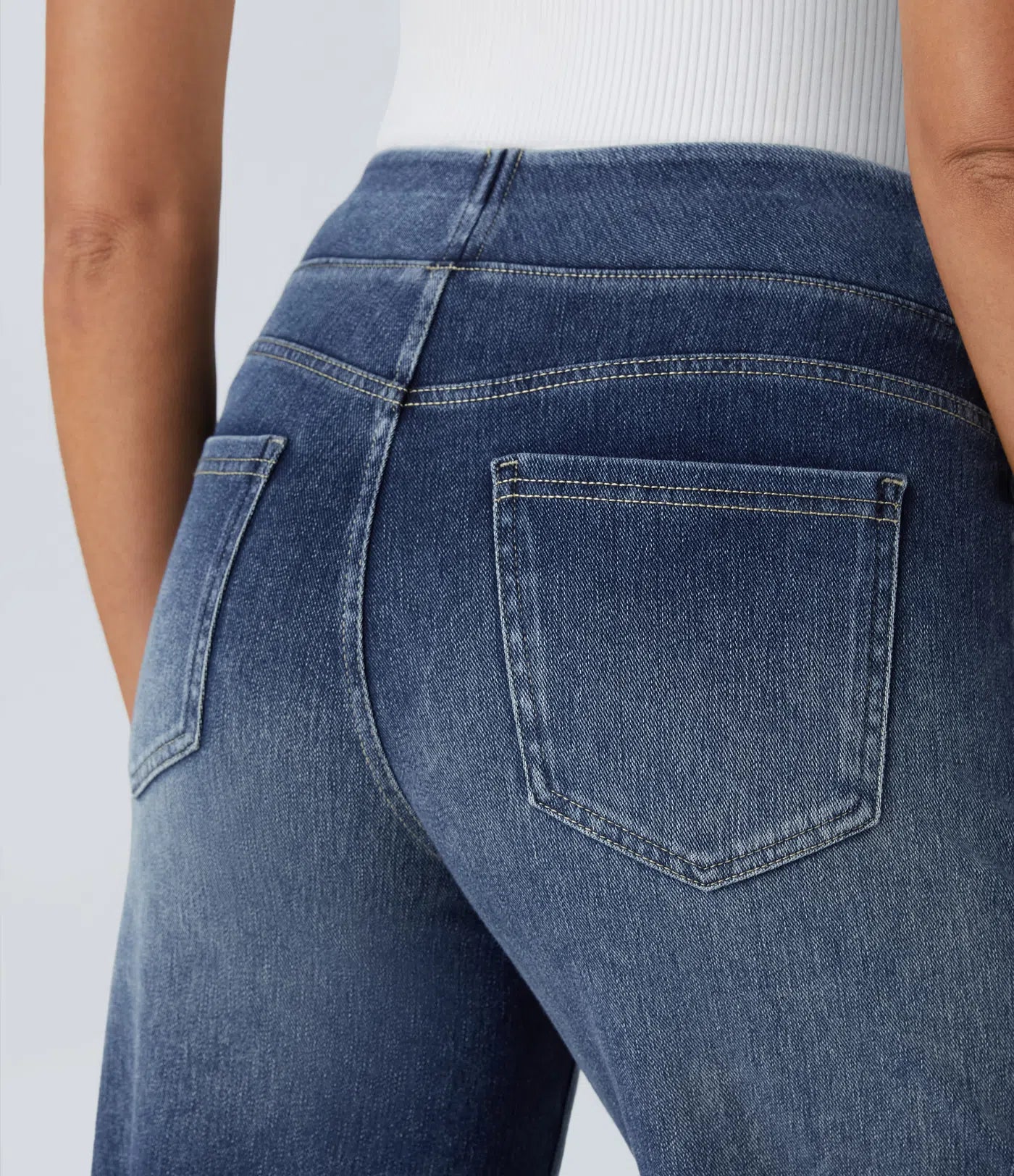 Isaline | Jean évasé taille haute à jambes larges pour femme