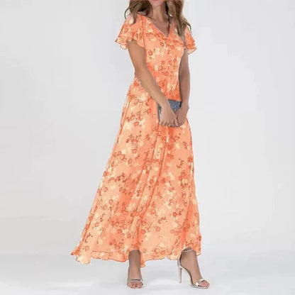 Stella | Robe longue fluide à fleurs pour femme