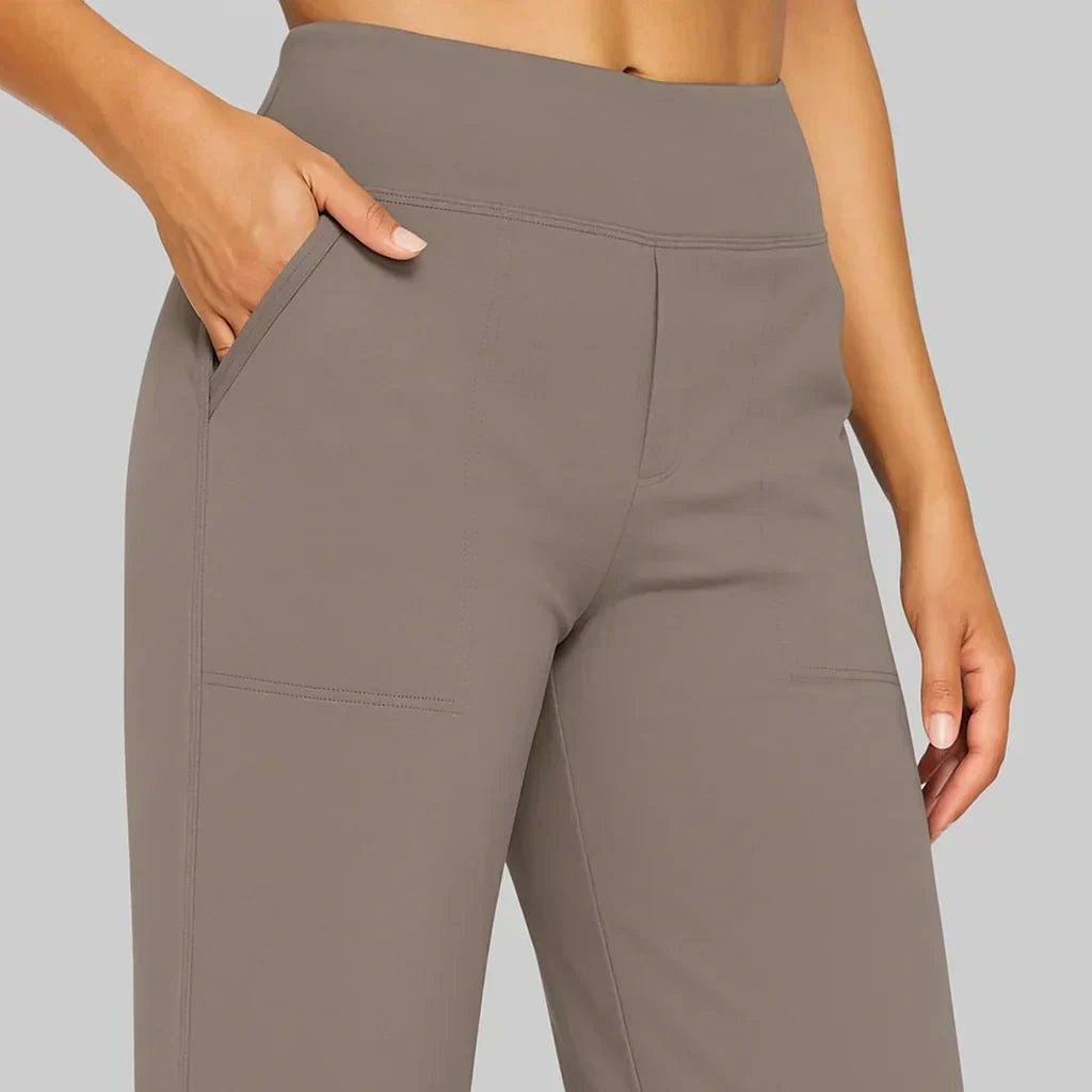 Hermine | Pantalon Fluide Taille Haute à Coupe Élégante Pour Femme