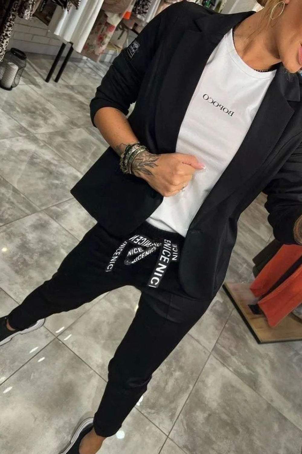 Nolwen | Ensemble Deux Pièces Relax Élégant pour Femme