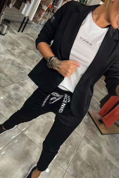 Nolwen | Ensemble Deux Pièces Relax Élégant pour Femme